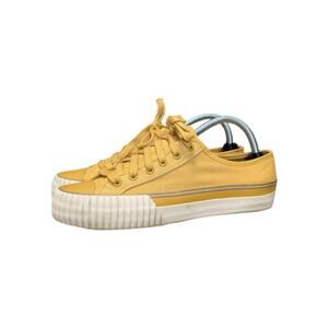 PF Flyers Center Lo Low Top Sneakers Ochre Yellow Womens 9.5 Streetwear Preppy